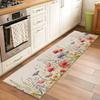 Bohemian Blumenläufer Teppiche Buntes Blumenmuster Teppich Frisches Natürliches Design Lange Bodenmatte für Schlafzimmer Küche Waschküche Dach