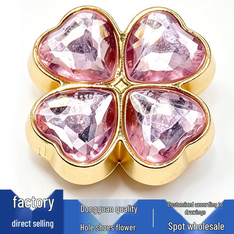 Metal Flower Series Cute Cartoon Shoe Charms for Crocs