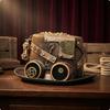 Steampunk Zylinder Hut Vintage Industriell mit Schutzbrille Bronze-Ton 5859cm