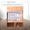 Transparent Data Cable Organizer Case Classification Dustproof Card Organizer With Lid Clutter Collection Box For Office Home