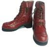 Wildwing Falcon (WILDWING) Genuine Leather Motorcycle Boots, Wine Red, Size 22.5cm, Thick Sole, Stylish, Perfect for City Walking, Recommended for Beg