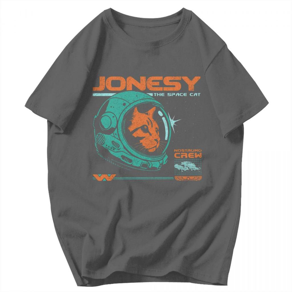 Men T Shirt Jonesy  Surviving Nine Lives Aboard The Nostromo Awesome Idea Y2K Graphic Short Sleeve Unisex Clothes T Shirts