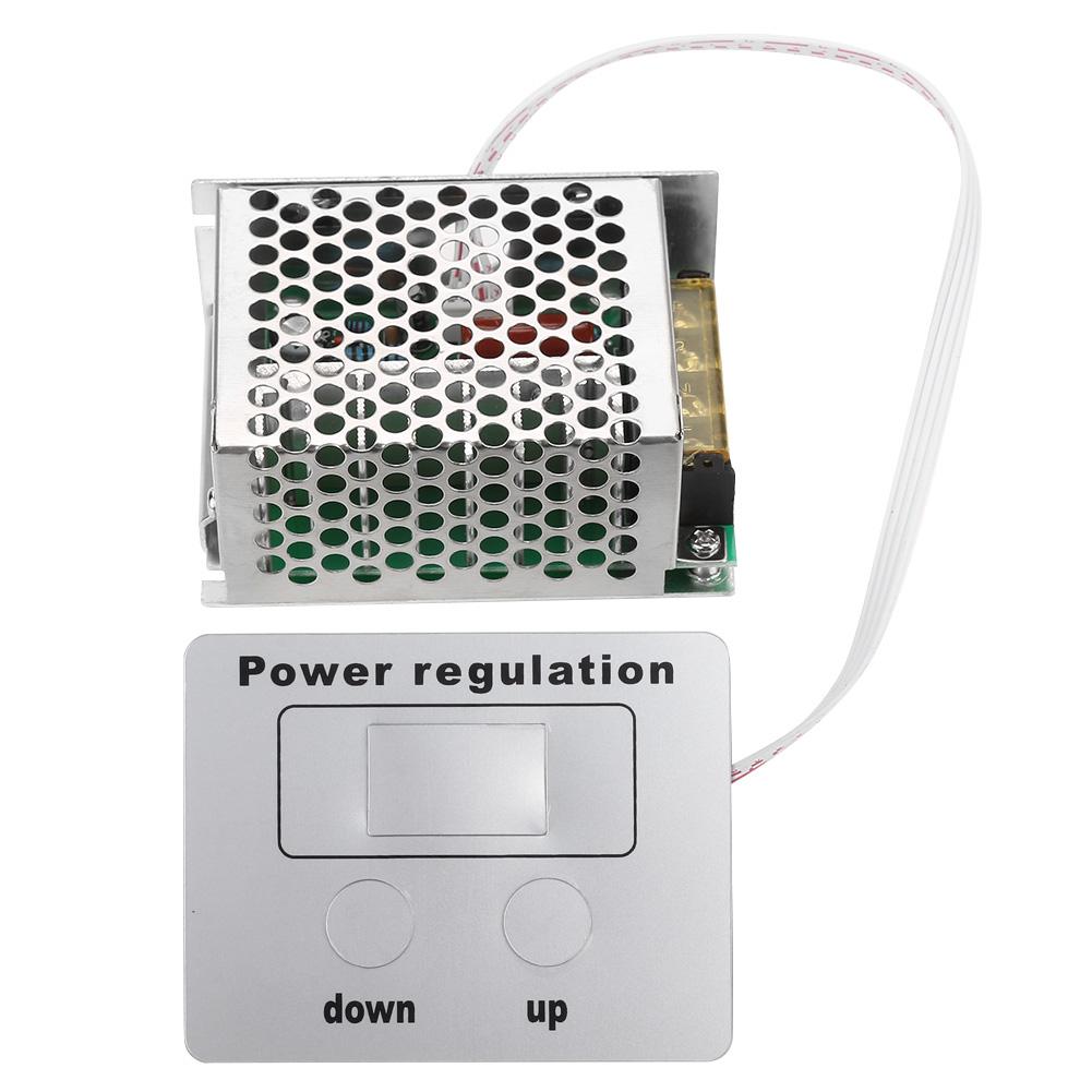 4000W SCR Digital Voltage Regulator Speed Control Dimmer Thermostat AC 220V