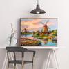 DIY Diamond Painting Windmill Cross Stitch Kit Mosaic Art Diamond Painting Full Circle/Square Diamond Home Decoration