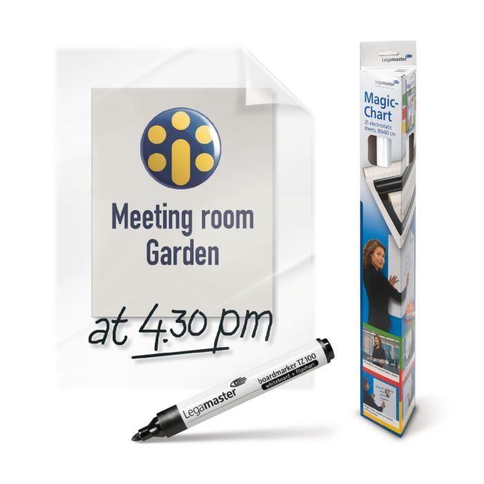 Clearboard - Legamaster - Magic-Chart - 25 Feuilles - 95x90 Mm - 710 G