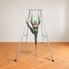Yoga Stand Frame, 3m Length Swing Stand, Max 250 Kg Load Triangular Structure Aerial Rig, Aerial Silk Stands for Yoga Enthusiasts, Non-Slip Base,