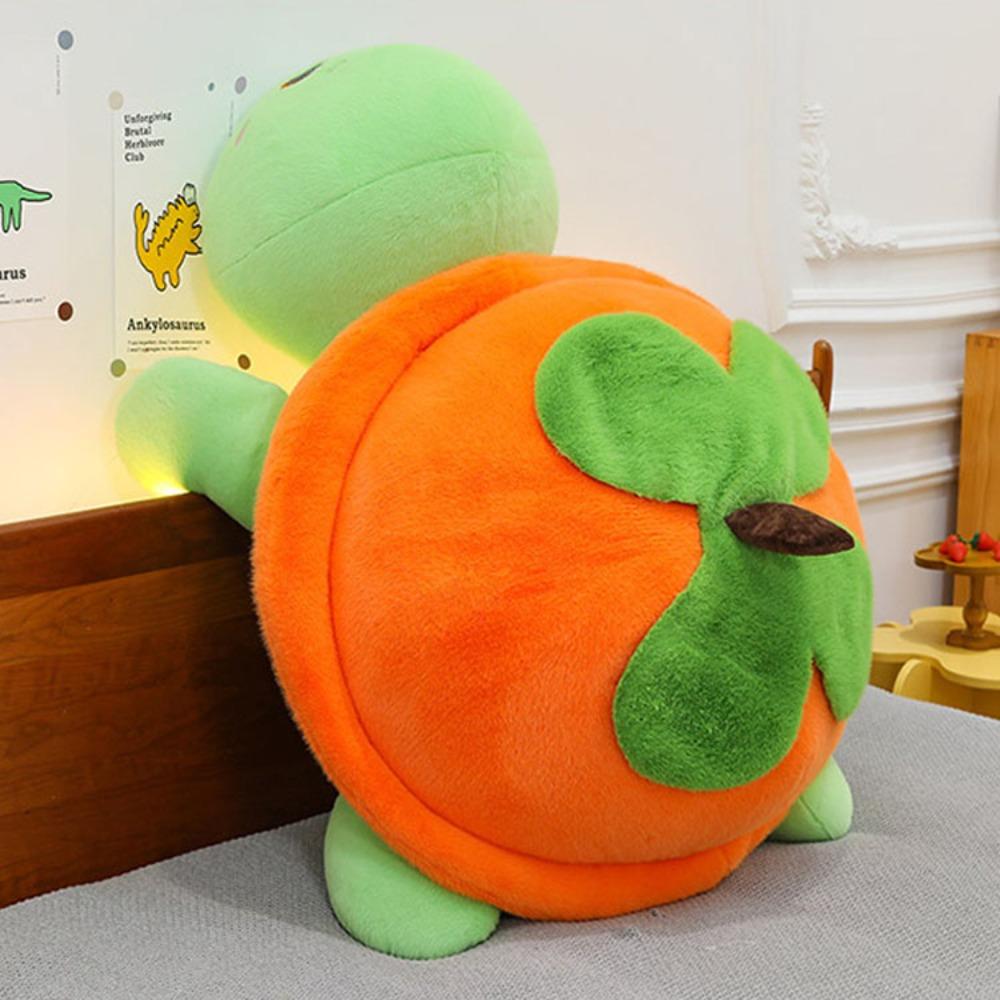 Pumpkin Tortoise Plush Toys Fluffy Turtle Animal Doll Novelty Turtle Stuffed Doll  Car Decor