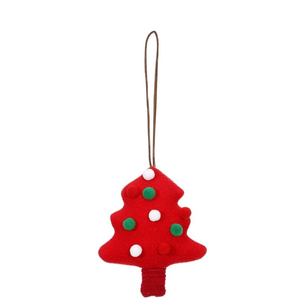Polka Dot Xmas Ornaments Soft Christmas Tree Decorations Cloth Christmas Tree Pendants  Xmas Party
