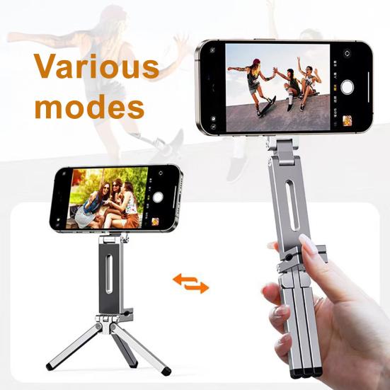 Flexible Phone Tripod 360 Degree Rotation Magnetic Phone Stand Folding Phone Holder for Live Streaming Vlogs Selfies