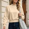 Women's Casual Long Sleeve Pullover Sweatshirt for Everyday Wear