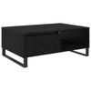 Coffee Table Black Oak Effect 90 X 60 X 35 Cm Engineered Wood
