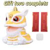 Lucky Lions Dance Solar Car Decoration Traditional Festival Dashboards Ornament Easy Installation For Home And Vehicle