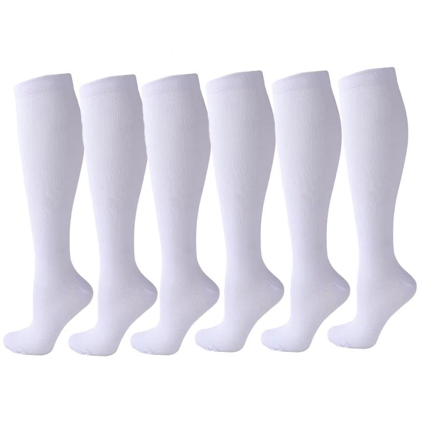 Unisex 6 Paar Kompressionssocken-Set zum Laufen & Radfahren