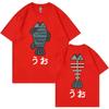 Anime Dandadan Double Sided Graphic T Shirts Men Women Clothing Fashion Cartoon T-shirts High Quality Cotton Oversized T-shirt