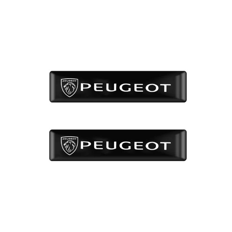 2/4/10Pcs 3D Car Badge Decorative Stickers For Peugeot 208 3008 308 2008 207 107 508 607 106 406 407 307 GGA 206 301 408 5008 4008