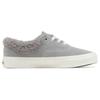 Vans Authentic Sherpa Fabric Leather Fleece Low Top Skate Shoes Unisex Sneaker Gray VN0A5JMRGRY