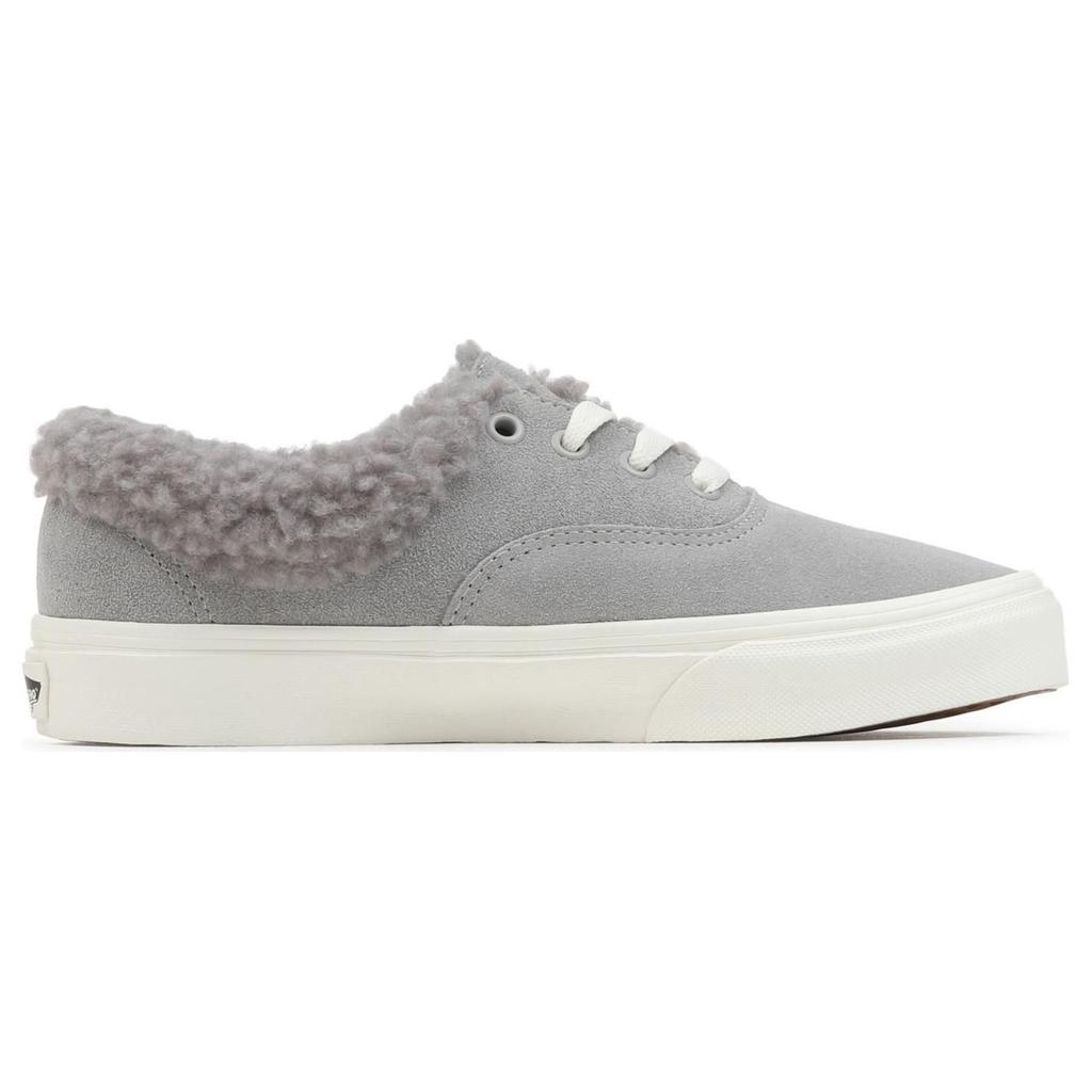 Vans Authentic Sherpa Fabric Leather Fleece Low Top Skate Shoes Unisex Sneaker Gray VN0A5JMRGRY
