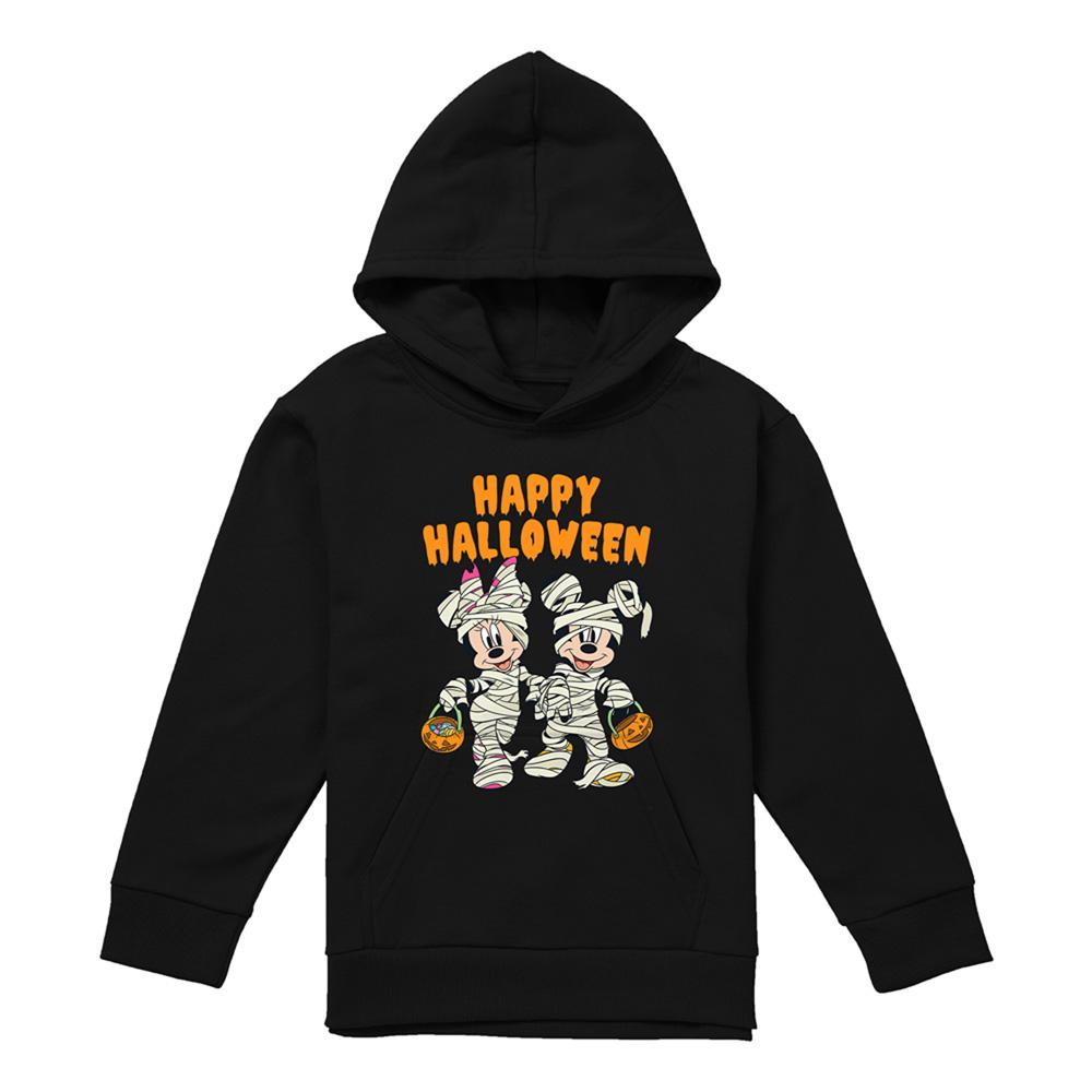 Disney Childrens/Kids Mickey Mouse & Minnie Mouse Zombie Halloween Hoodie