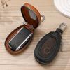 Zipper Closure Car Key Bag Multifunctional Keychain Holder Practical Leather Key Case  Daily Use