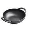 ZISIZ 19cm Cast Iron Mini Frying Wok