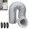 Benasan Portable AC Hose Insulation Sleeve, Polyvinyl Chloride, Light Gray, Fits 5-5.9" Diameter Exhaust Hose, Easy Installation, Protective Cover
