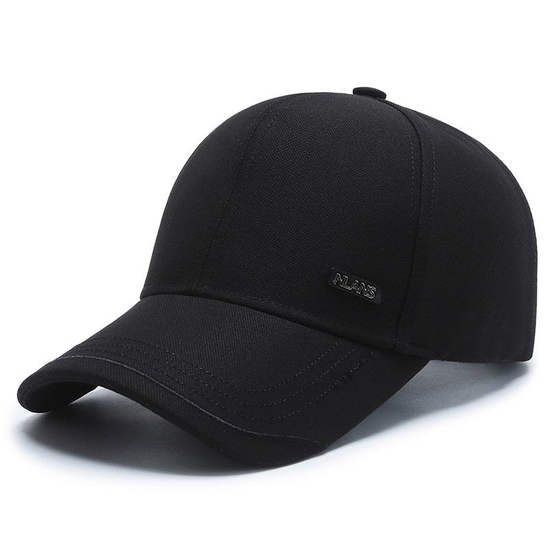 New Black Baseball Caps For Men Women Sunhat Solid Letter Sunscreen Cap Outdoor Fishing Running Hip Hop Baseball Hats Casquette
