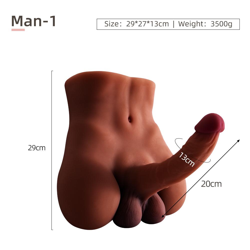 Half Body Silicone Sex Doll Realistic Dildo Big Penis for Women Female Adult Toy Masturbator Products