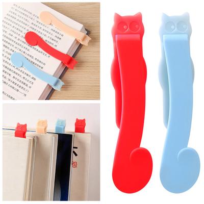 3Pcs Automatic Bookmark Clip Soft Silicone Book Clip Easy Page Marker Smart