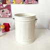 Stationery Large Capacity Desktop Storage Box Lovely Iron Bucket Iron Pen Holder Pen Organizer