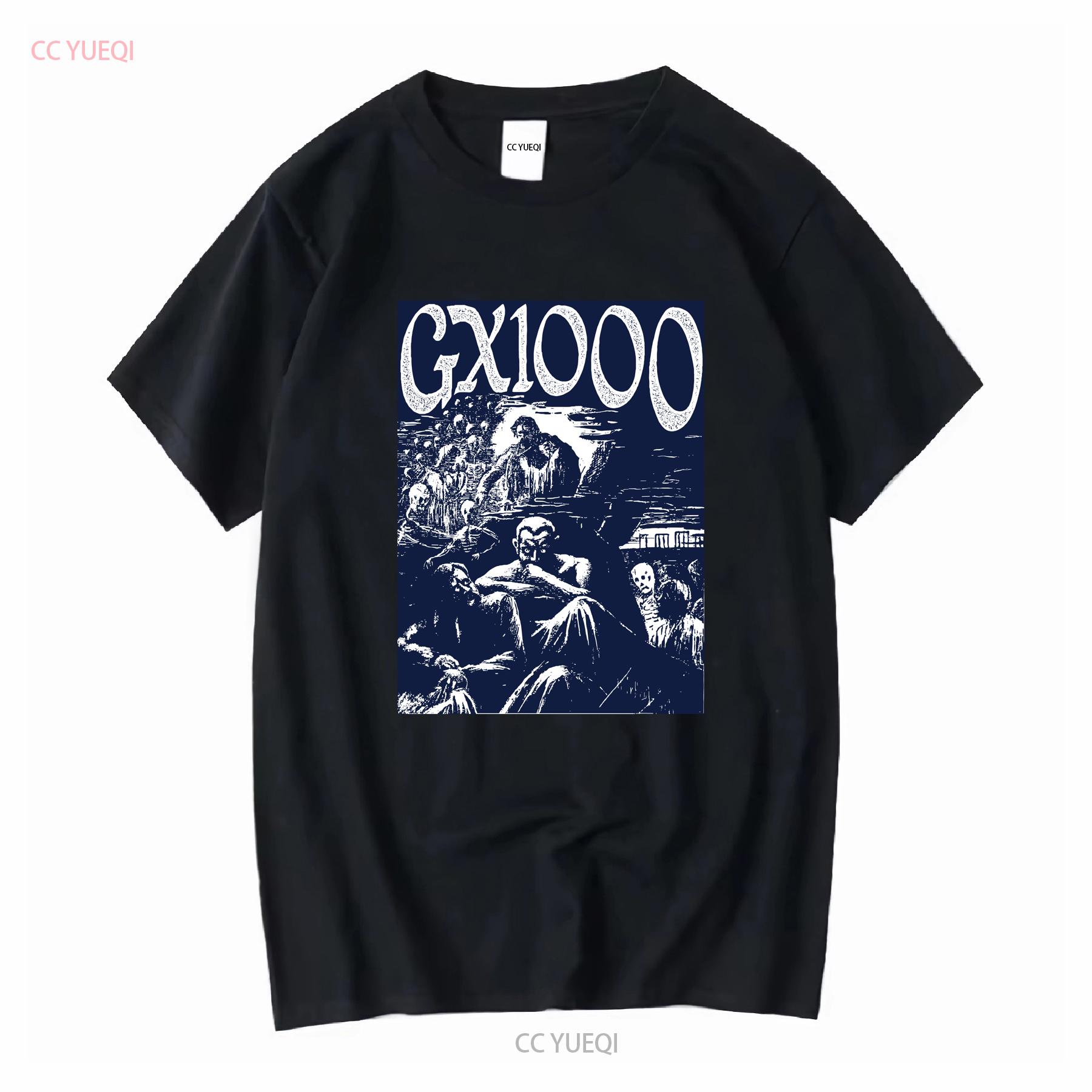 

GX1000 Mens Size L T Shirt Sunset Black Design vintage Washed Casual Top For Everyday Wear graphic fashion Versatile homme 4XL