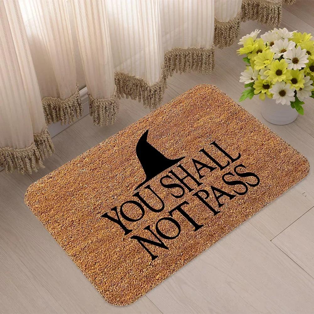 You Shall Not Pass Room Carpet for Bedroom Prayer Rug Welcome Mat Home Decorations Doormat Entrance Door Balcony Rugs Bath Foot