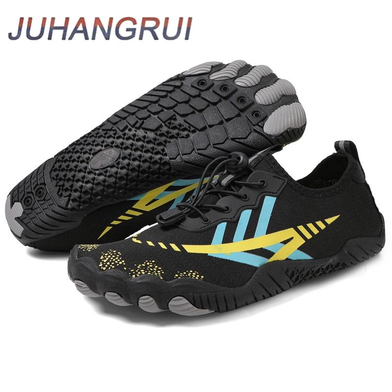 Unisex Herr Dam Atletiska Vandring Vattenskor Snabbtorkande Barfota Aqua Skor Simskor Strandskor med Dränering Lätta Sneakers