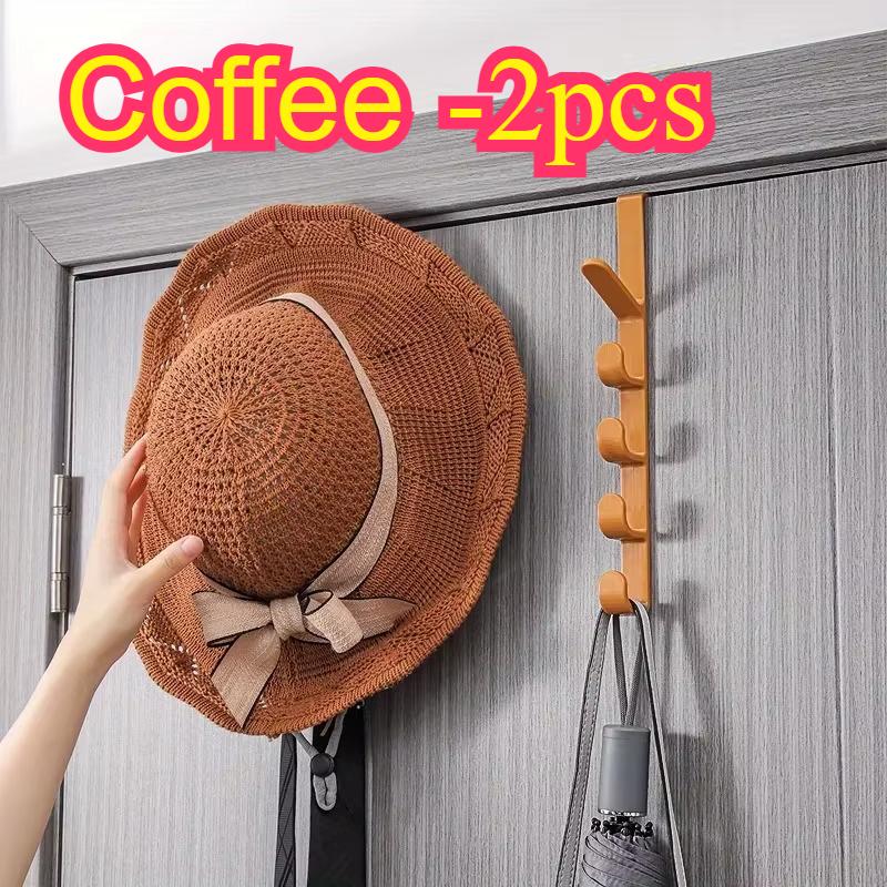 Bedroom Door Hanger Clothes Hanging Rack Over The Door Plastic Home Storage Organization Hooks, Purse Holder For Bags Rails