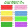 32 Pieces Colored Overlays for Dyslexia, Guided Reading Highlight Strips, Colored Overlay Reading Tracking Rulers for Dyslexia Irlens, ADHD and