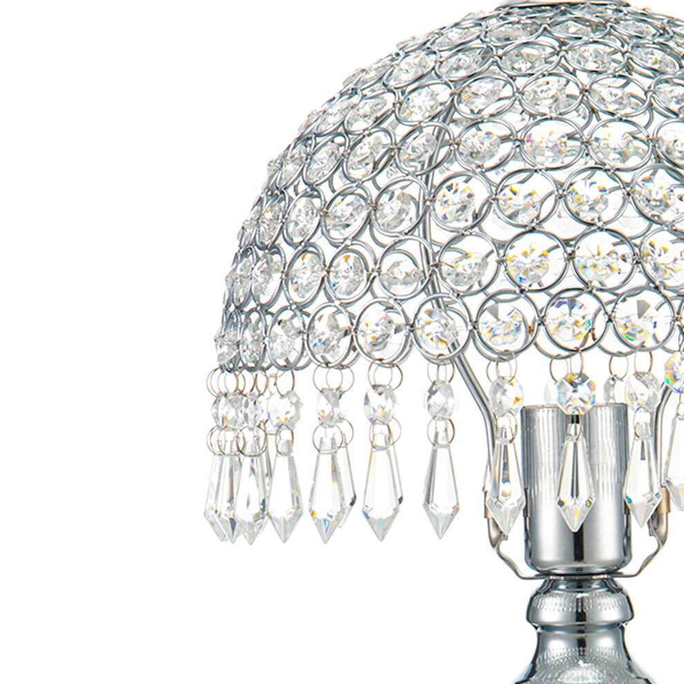 Bedroom Umbrella Crystal Table Lamp Bedside Light