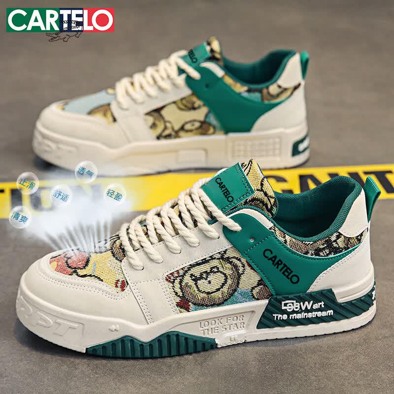 CARTELO Men s Breathable Casual Board Shoes 40