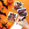 6 STÜCK DIY Halloween Designs Diamantkunst Grußkarten für Halloween und Feiertage