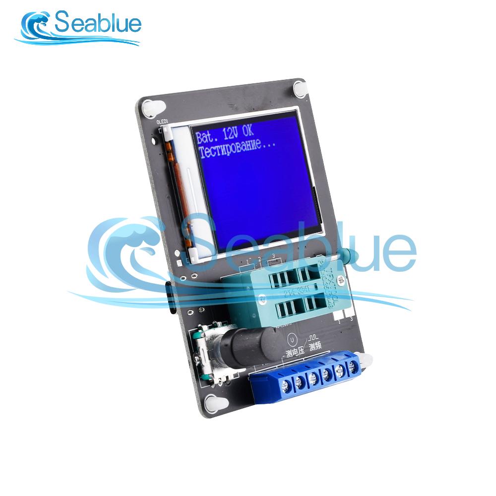 

GM328A Тестер транзисторів Цифровий мультиметр Вимірювач електричної ємності Діод Тріод Резистор Вимірювач ESR Радіодіодний тестер