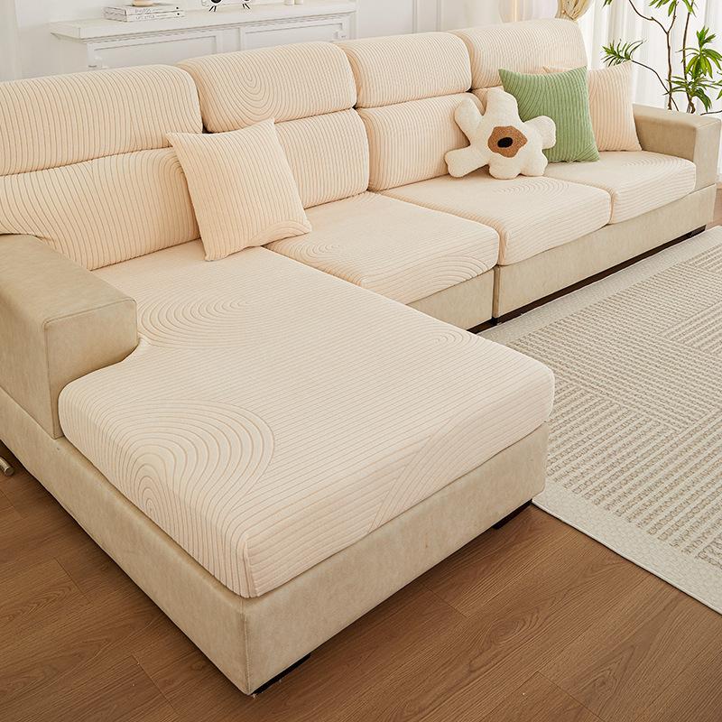 Matcha Green Sofa Cover High Elasticity All Wrapped Cover Lazy Sofa Cushion Four Seasons Universal Dust Cover Cloth
