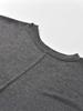 Women's Slim Fit Cashmere Blend Minimalist Round Neck Long Sleeve T-Shirt