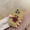 Cute Bear Cartoon Shockproof Phone Case For Iphone 11 13 12 14 Pro Max Glossy Back Cover For Iphone 14 Plus Lovely Soft Shell
