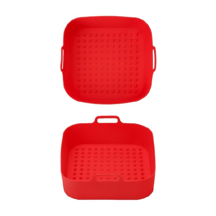 Square Air Fryer Liner Non-Stick Silicone Baskets Reusable Air Fryer Accessories