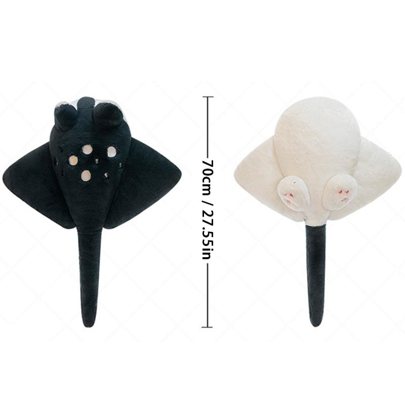 Ray Cat Manta Rays Plush Toy Soft Stuffed Sea Animals Devil Ray Fish Cute Sleeping Companion Cuhsion For Children Birthday Gifts