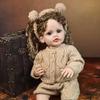 Fashion Curls hair Reborn Baby Dolls 55 cm Girl Lifelike Bear KEIUMI Fashion Babies Doll Model Kids Playmates Birthday Christmas Gifts Toy