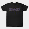 Men Black Print T-shirt Baltimore Dad! No-Cut Transfer Paper Print Cotton Tshirt