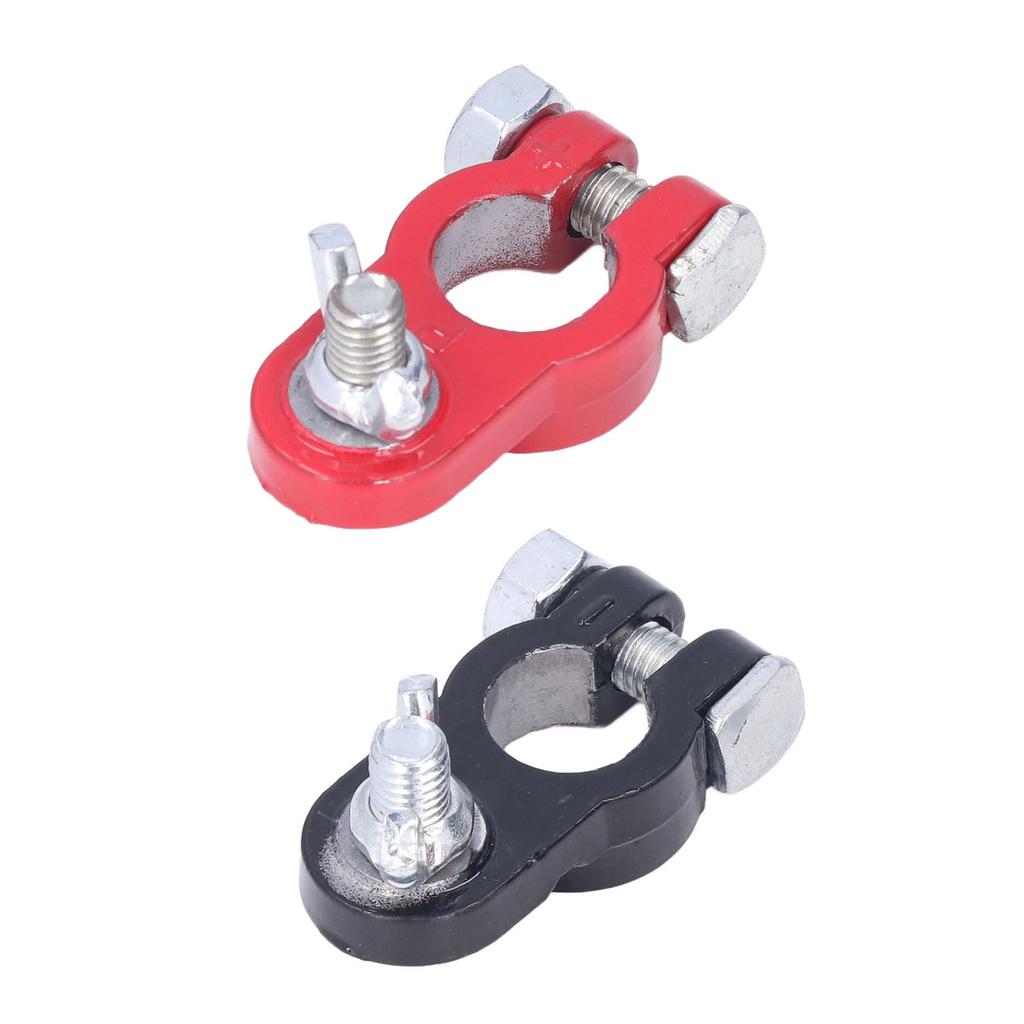 2 Stück Batterieklemmen Schnellverschlussverbinder Schwarz Rot Universal für Autos LKWs Boote