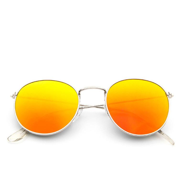 Luxury Vintage Round Sunglasses Women Designer Fashion Mirror UV400 Sun Glasses For Lady Eyewear Female Brand