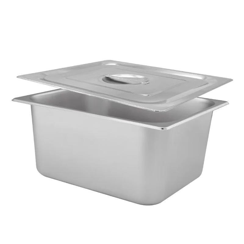 Lainuo Rectangular Stainless Steel Food Pan with Lid