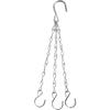 Black Hanging Chain for Flower Baskets and Garden Pots - Set of Three with Figure Eight Design