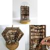 Modern Minimalist Resin Bookcase With Decorative Shelf For Home Office Decor